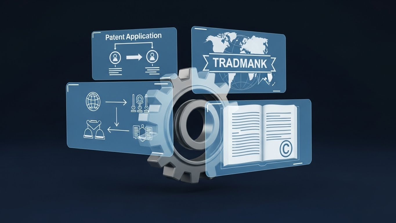 Propiedad Intelectual legal services illustration